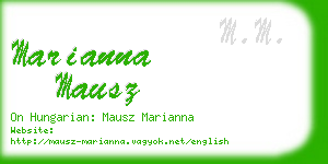 marianna mausz business card